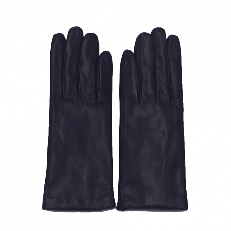 Leder Damenhandschuh, dunkelbau