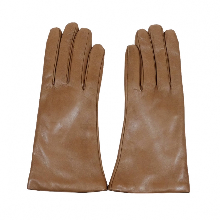 Leder Damenhandschuh, Hellbraun