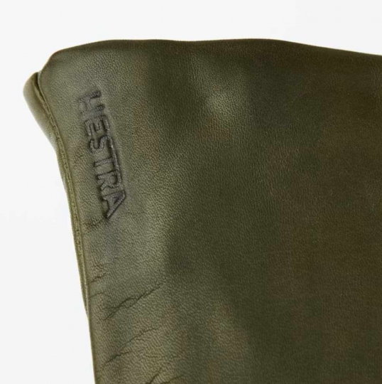 Leder Damenhandschuh, gr�n