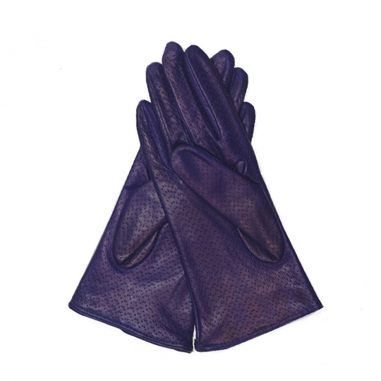 Leder Damenhandschuh, violett