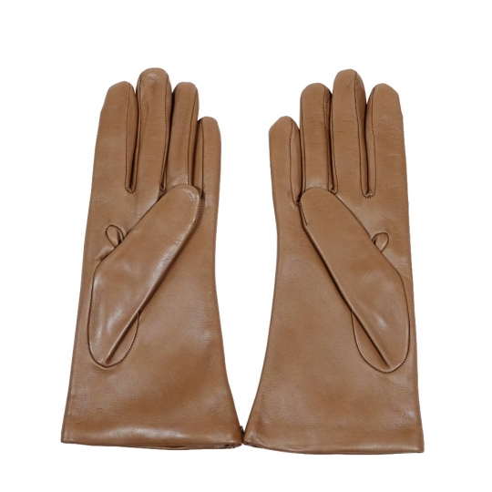 Leder Damenhandschuh, Hellbraun